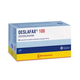 Deslafax Desvenlafaxina 100mg 30 Comprimidos Prolongados