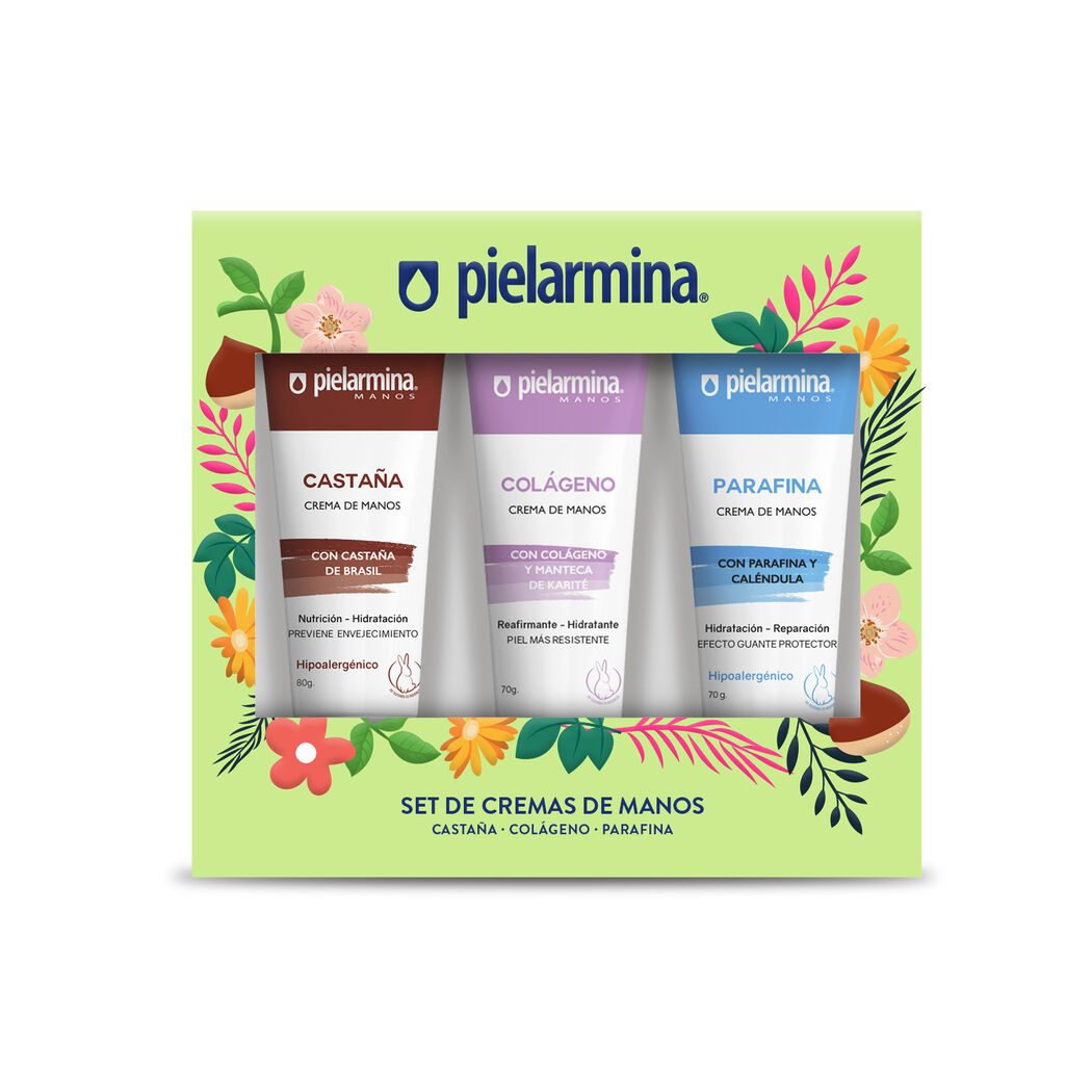 Pielarmina Tripack Manos Esencial 80g + 70g + 70g
