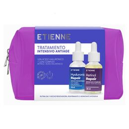 Etienne Tratamiento Antiage Acido Hialuronico 30ml + Retinol 30ml + Cosmetiquero