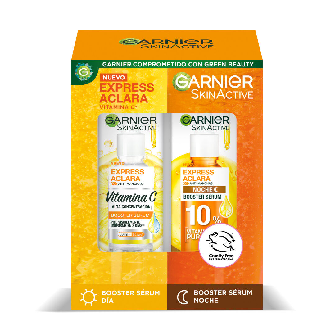 Pack Garnier Skin Active Sérum Dia 30ml y Noche 30ml