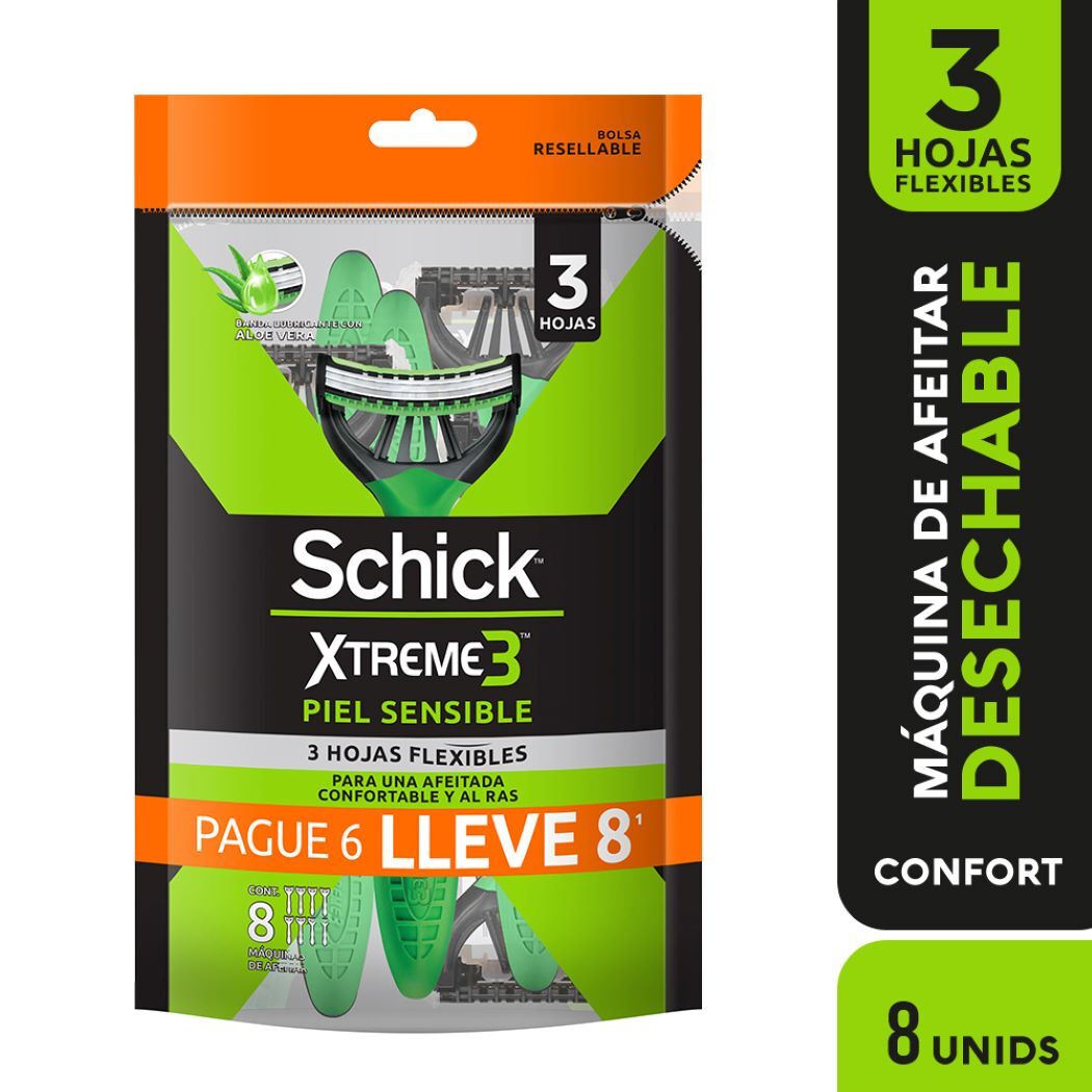 Schick Xtreme3 Piel Sensible P6LL8