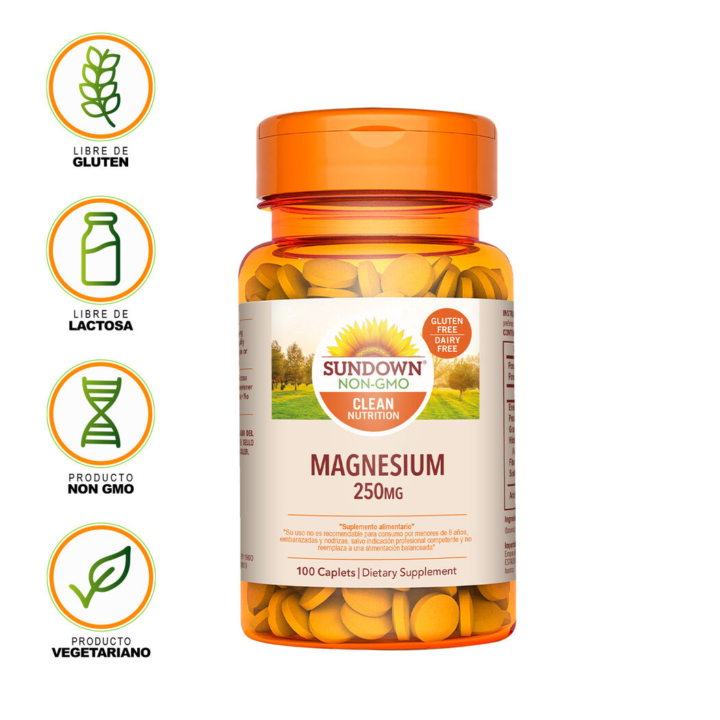 Sundown Magnesium 250mg 100 Tabletas