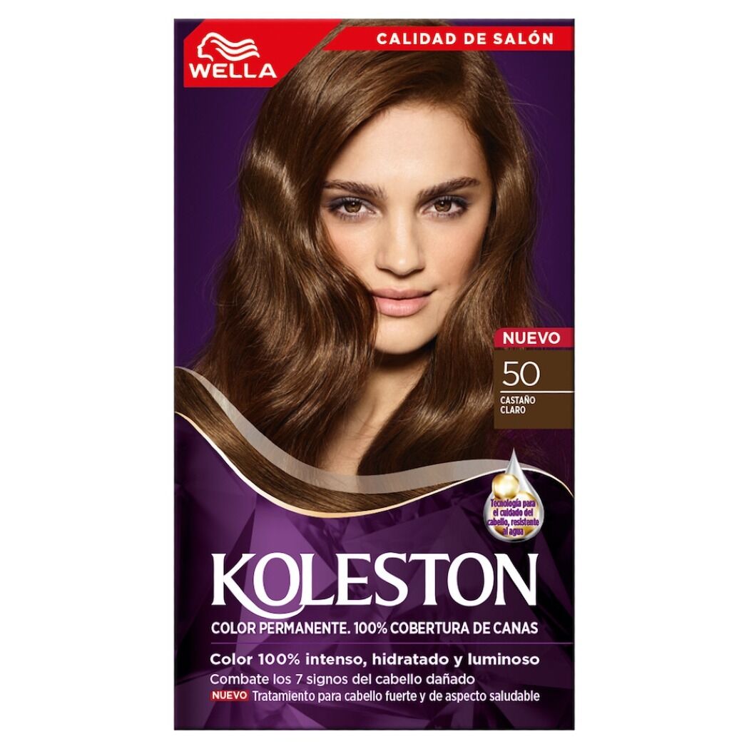 Kit Tintura Permanente con Tratamiento Hidratante 50 Castaño Claro