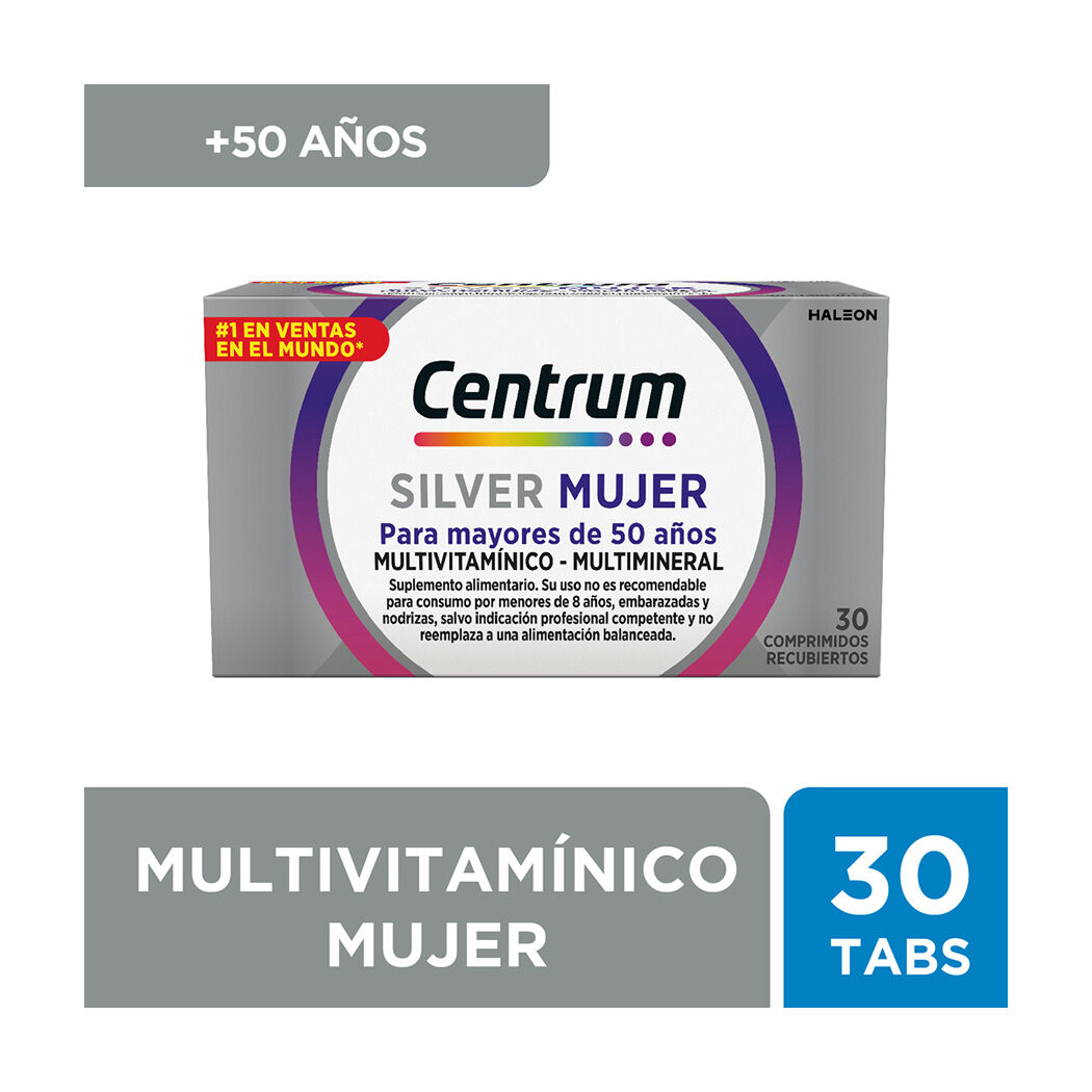 Centrum Silver Mujer Multivitamínico 30 Comprimidos