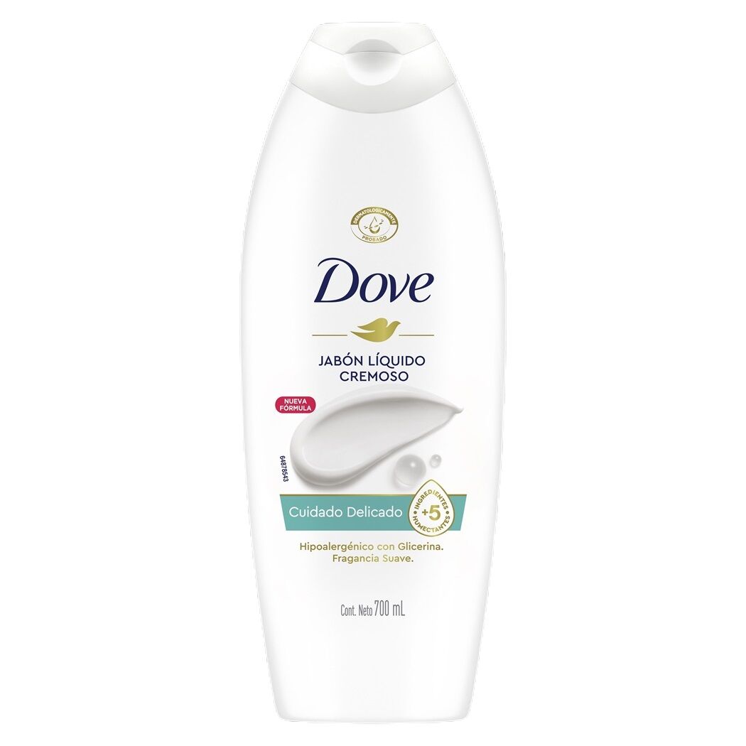 Dove Jabon Liquido Cuidado Delicado Botella 700ml