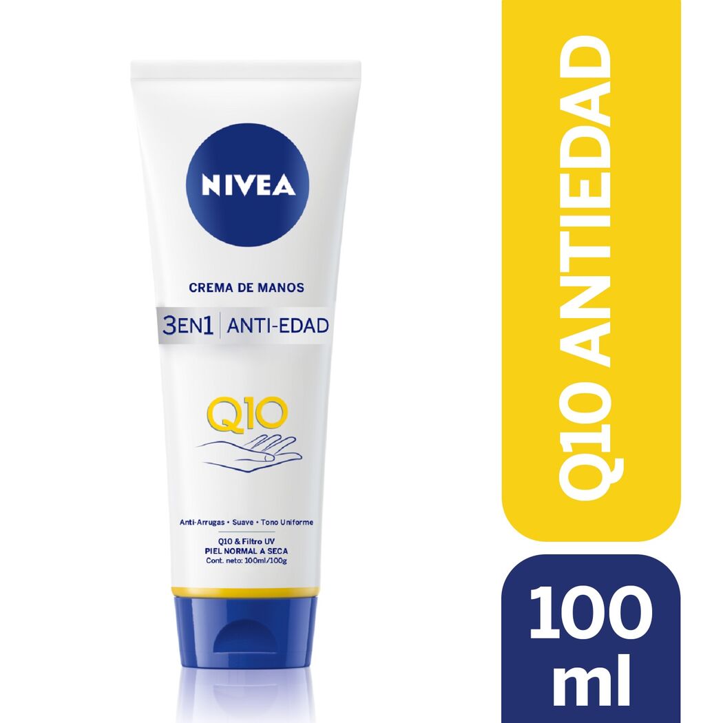 Crema De Manos Nivea Cuidado Antiedad Q10 100ml