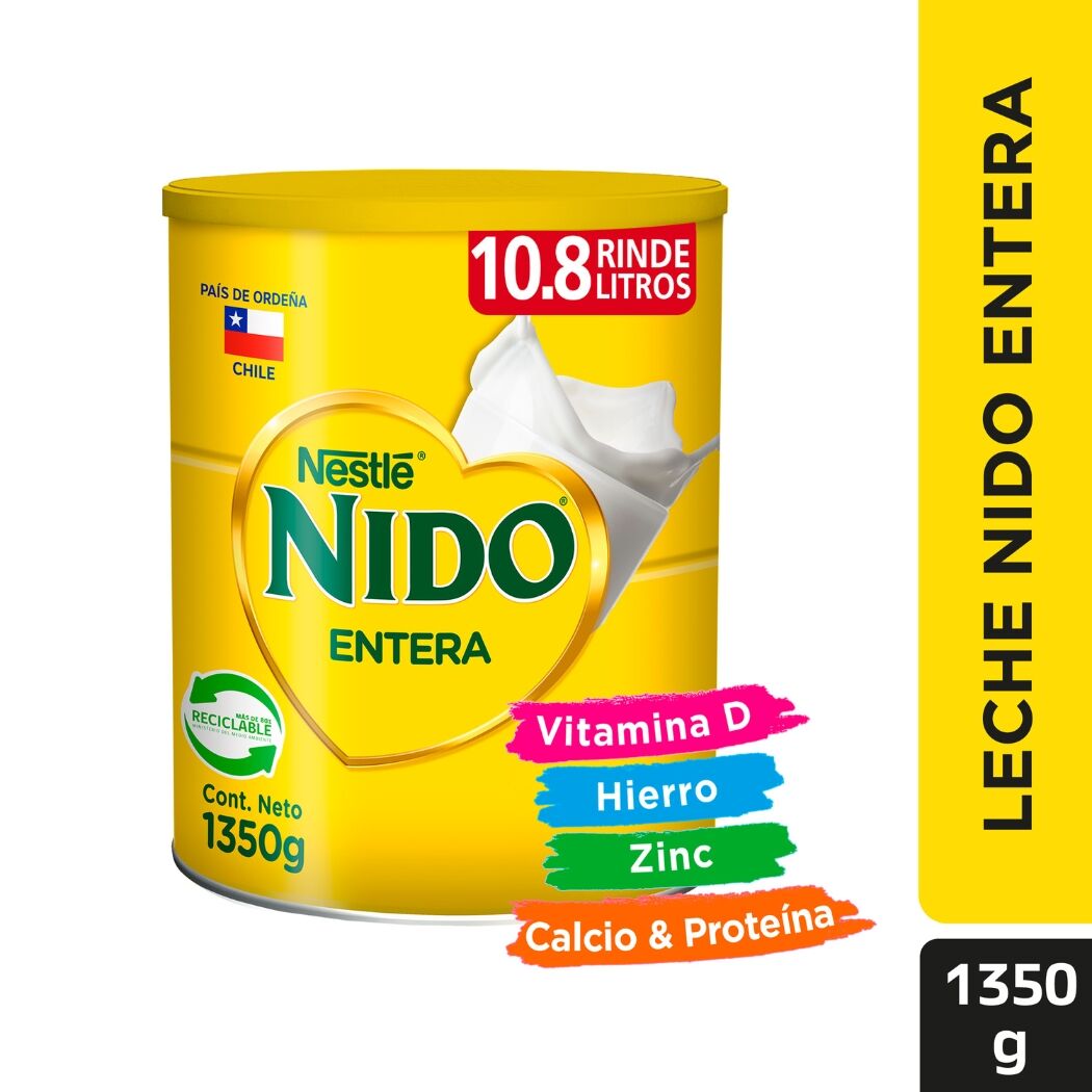 Leche en Polvo Nestlé Nido Entera 1350g