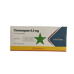 Clonazepam (B) 0.5mg 30 Comprimidos