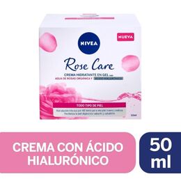 NIVEA Crema Facial Hidratante En Gel Rose Care 50ml