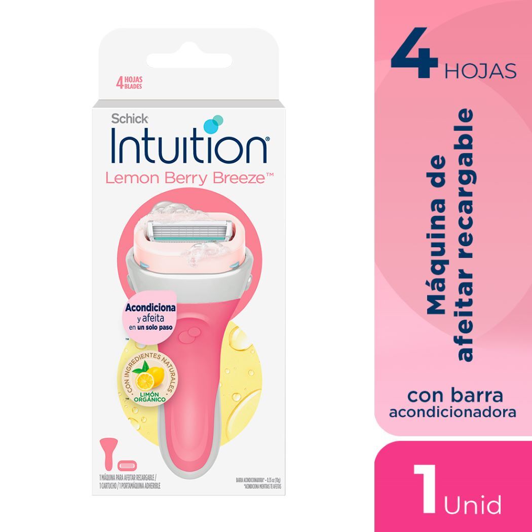 Máquina de Afeitar Schick Intuition Recargable con 4 Hojas