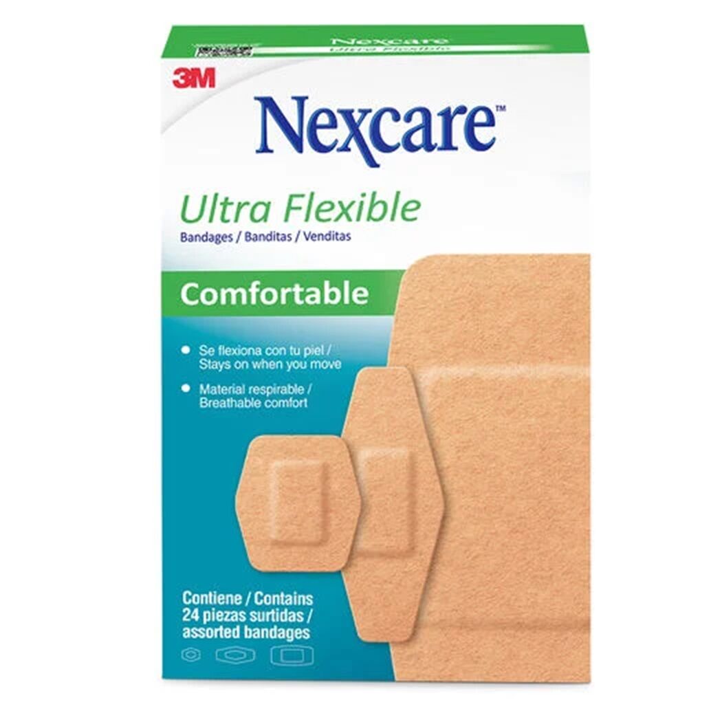 Nexcare Parche Ultra Flexibles Surtidos 24 Unidades