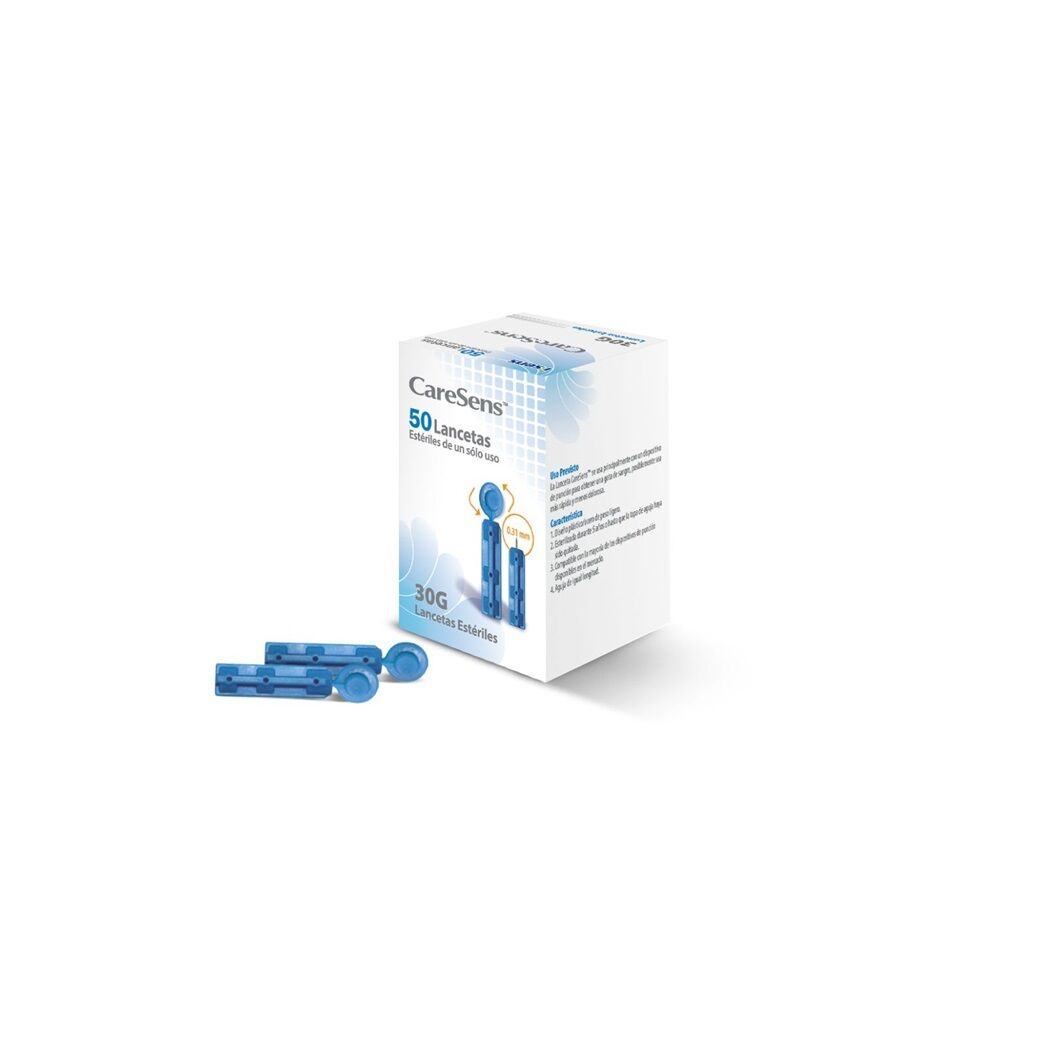 Lancetas Caresens 30g 50 Unidades