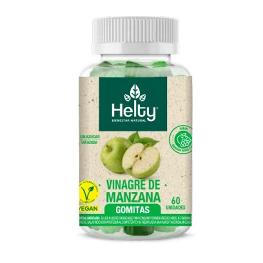 Helty Gomitas Vinagre De Manzana 60 Gomitas
