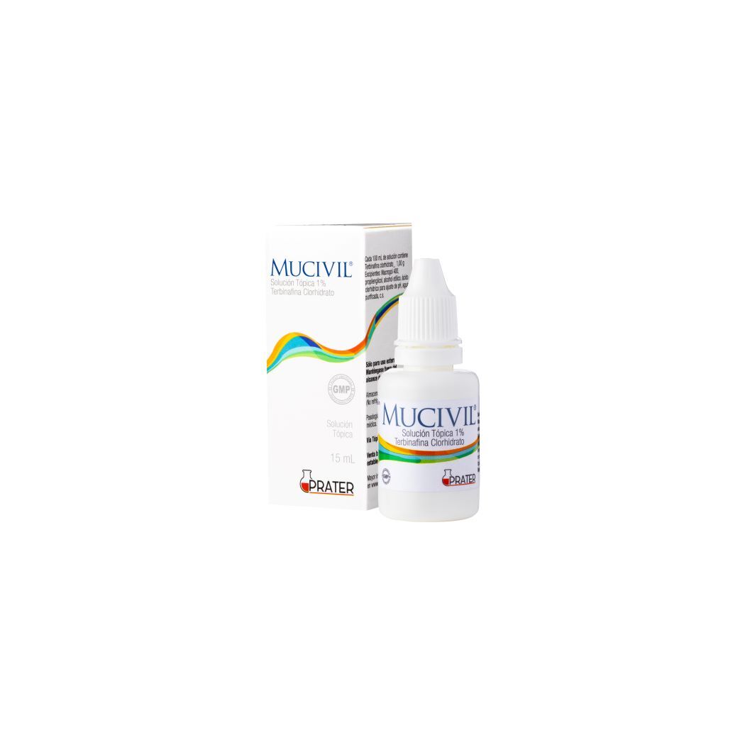 Mucivil Terbinafina 1% Solución Tópica 15ml