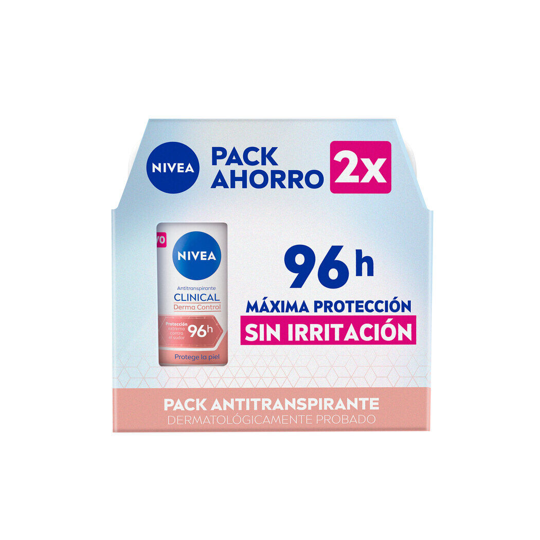 Pack Nivea Clinical Barra Derma Control Femenino 50gr