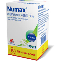 Numax XL (B) Anfebutamona 150mg 60 Comprimidos Liberación Prolongada