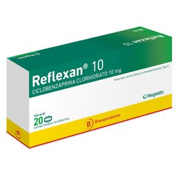 Reflexan (B) Ciclobenzaprina 10mg 20 Comprimidos Recubiertos