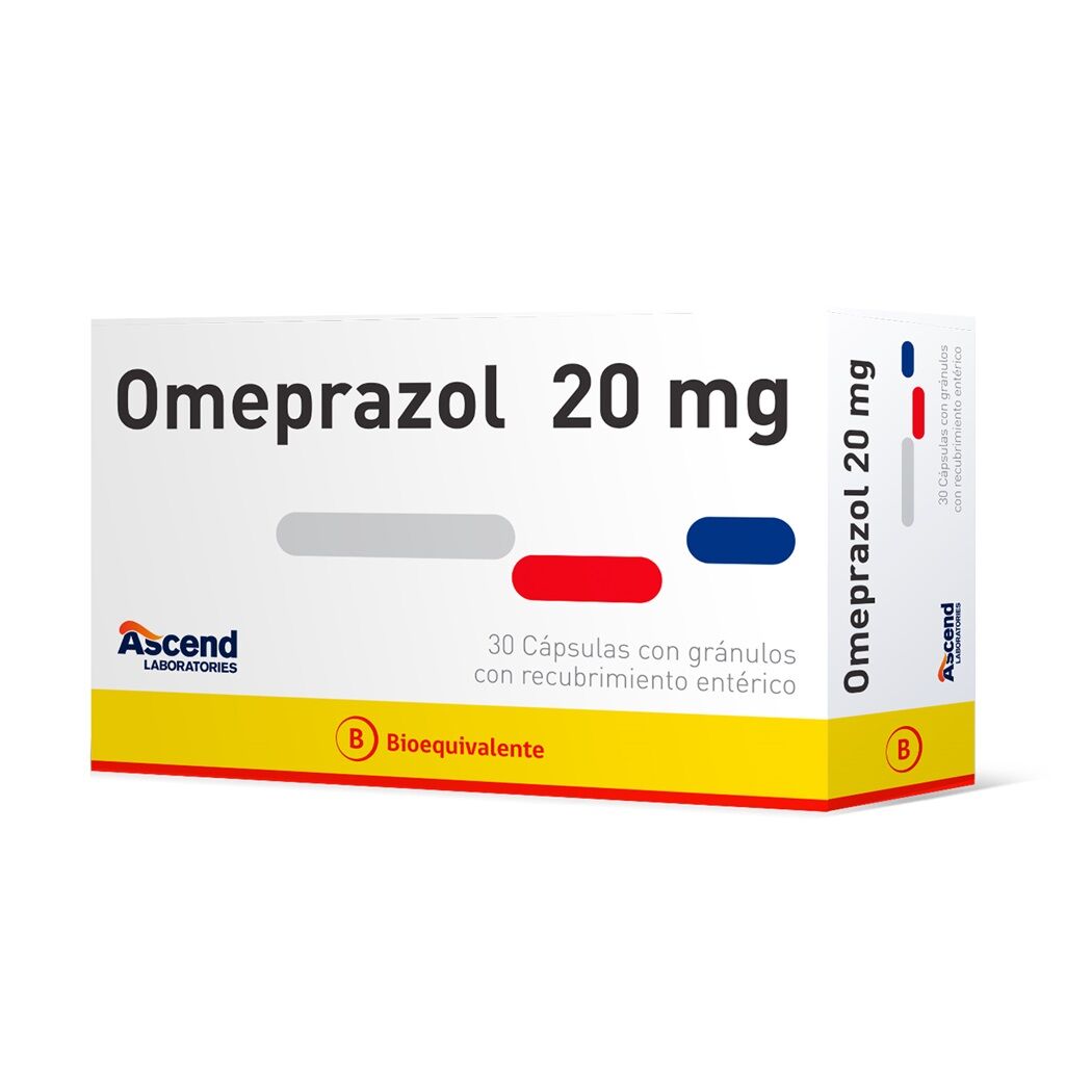 Omeprazol (B) 20mg 30 Cápsulas Recubiertas