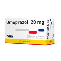 Omeprazol (B) 20mg 30 Cápsulas Recubiertas