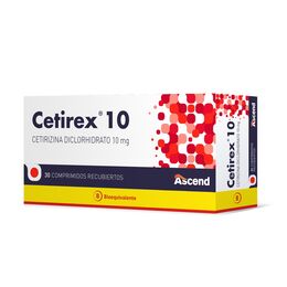 Cetirex (B) Cetirizina 10mg 30 Comprimidos Recubiertos