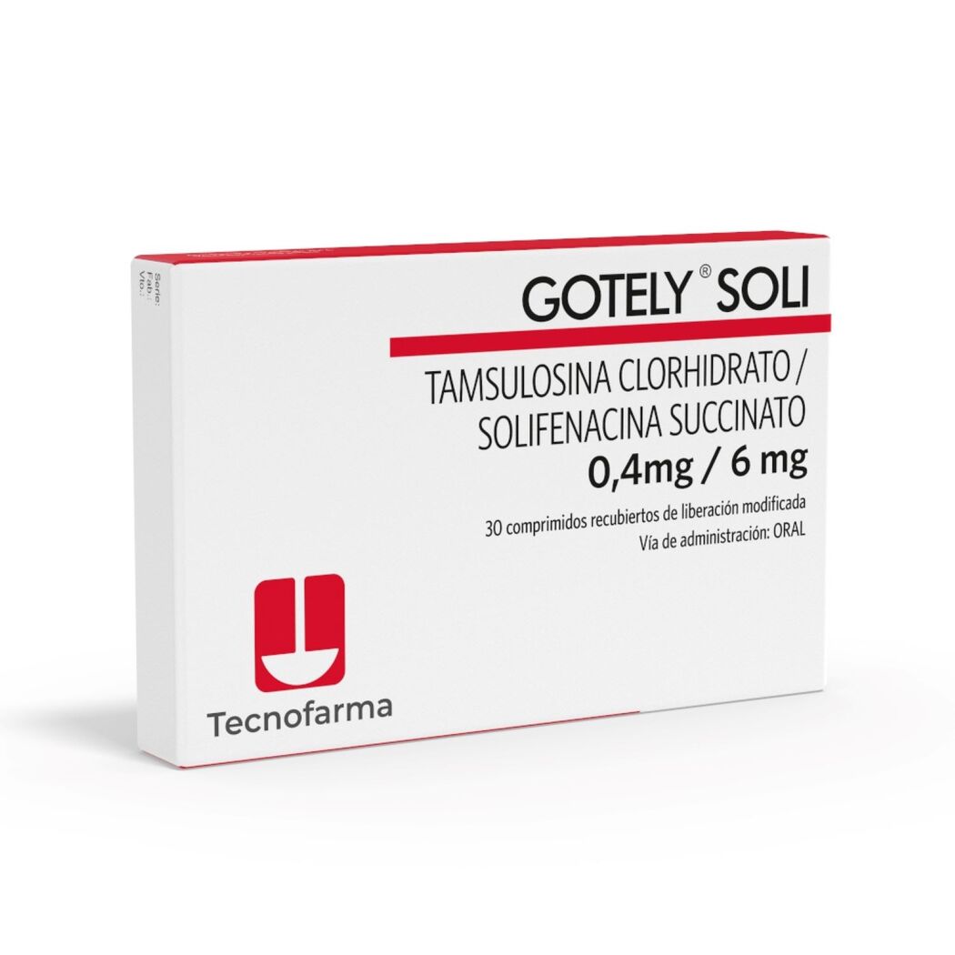 Gotely Soli 0.4/6 Tamsulosina 30 Comprimidos Recubiertos