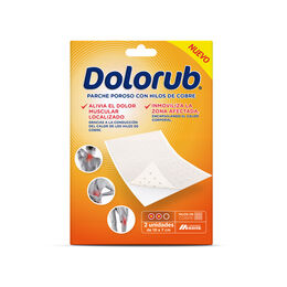 Dolorub Parche Poroso Con Hilos Cobre 2 Unidades