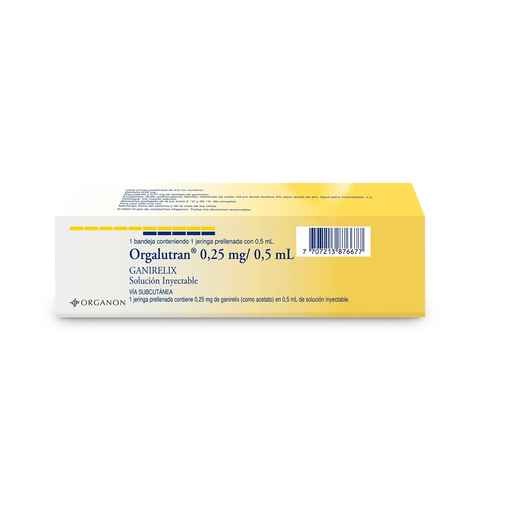 Orgalutran 0.25mg/5ml Solucion Inyectable 1 Jerigna Prellenada