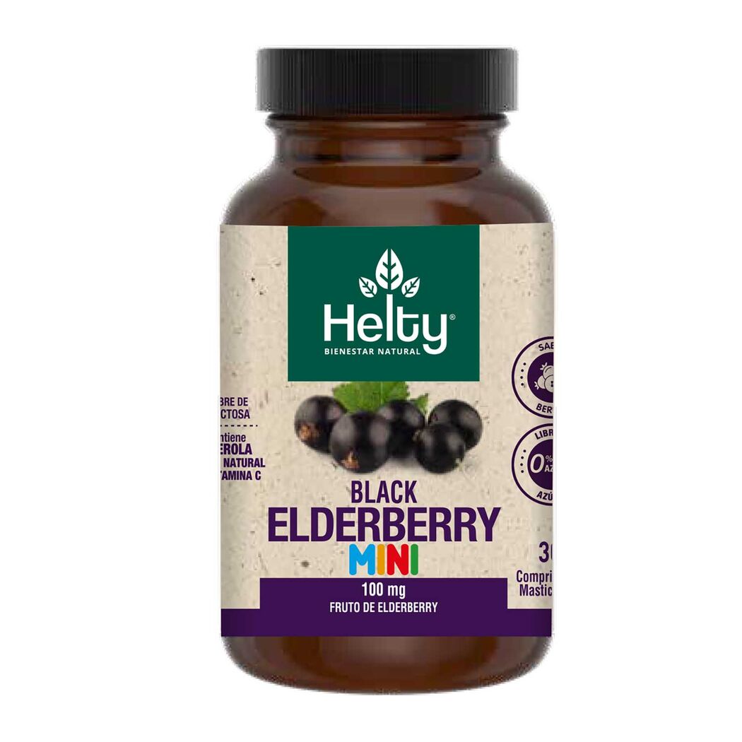 Elderberry 100mg Mini 30 Comprimidos Masticables