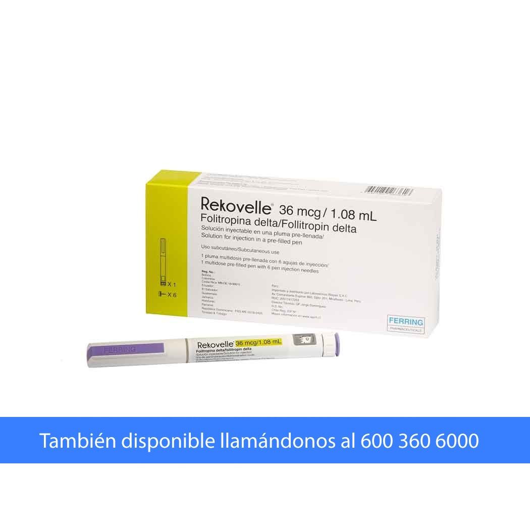 Rekovelle Folitropina Delta 36mcg/1.08ml Inyectable 1 Jeringa Prellenada