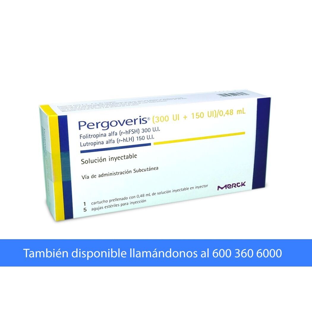 Pergoveris 300U.I/150U.I 0.48ml Solución Inyectable 1 Pluma