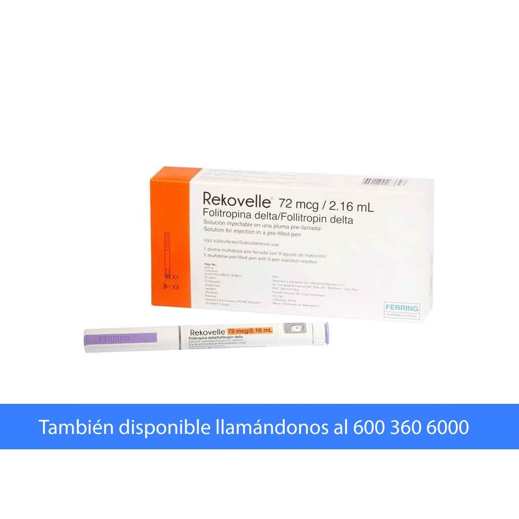 Rekovelle Folitropina Delta 72mcg/2.16ml Inyectable 1 Jeringa Prellenada