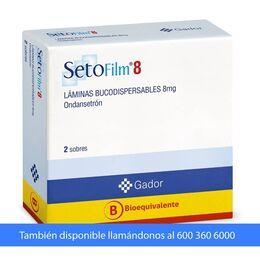 Setofilm (B) Ondansetrón 8mg Láminas Bucodispersables 2 Sobres