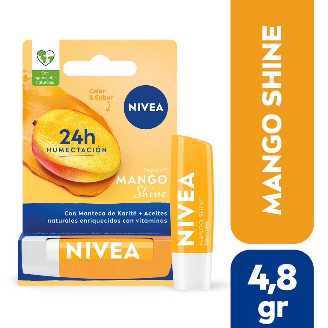 Nivea Bálsamo Labial Mango Shine 4,8g