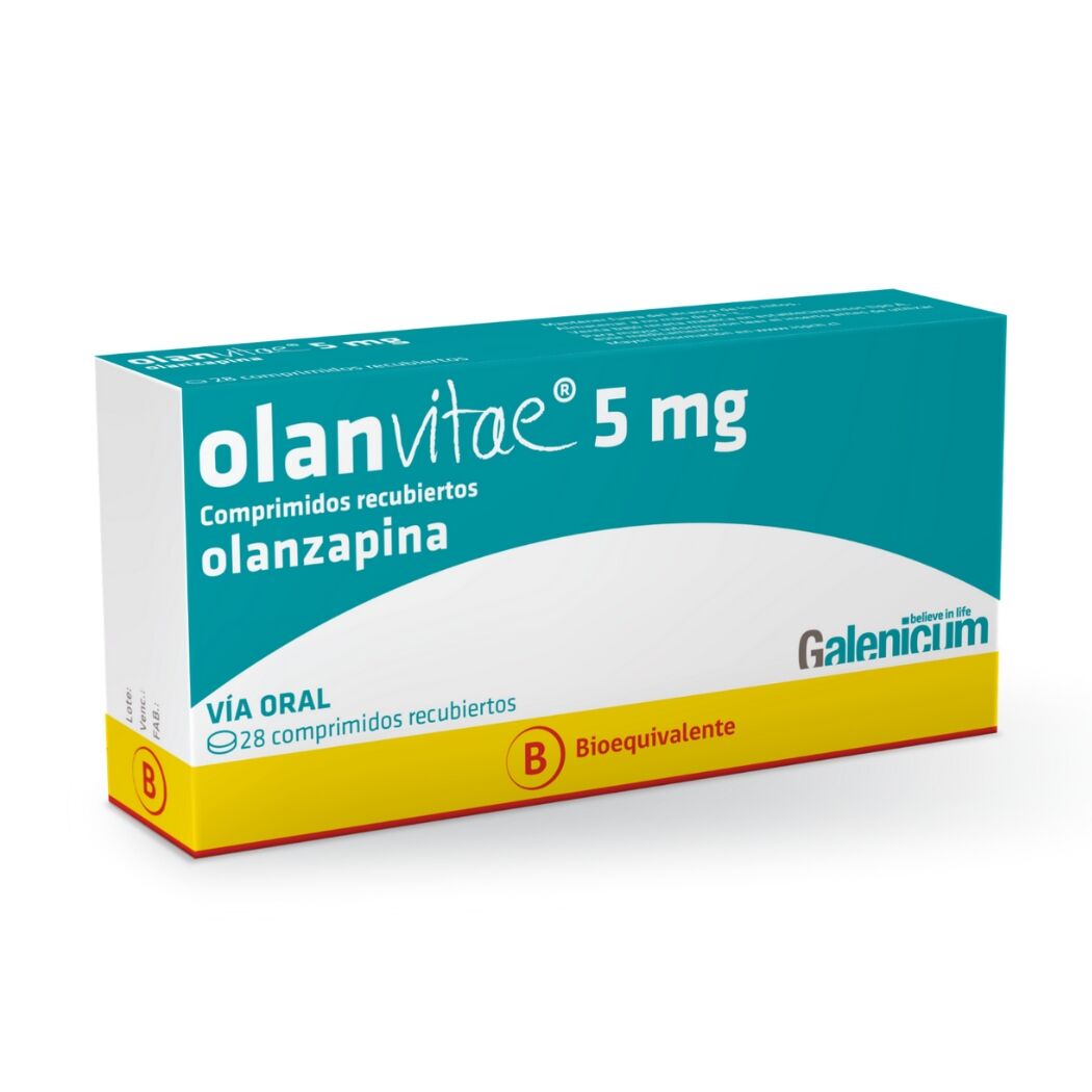 Olanvitae (B) Olanzapina 5mg 28 Comprimidos Recubiertos