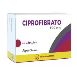 Ciprofibrato 100mg 30 Cápsulas