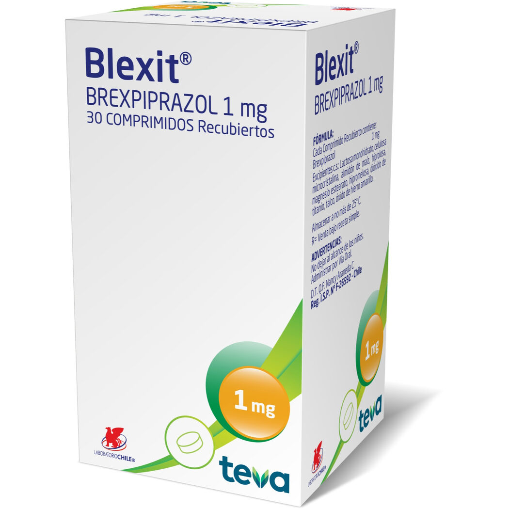Blexit Brexipiprazol 1mg 30 Comprimidos Recubiertos