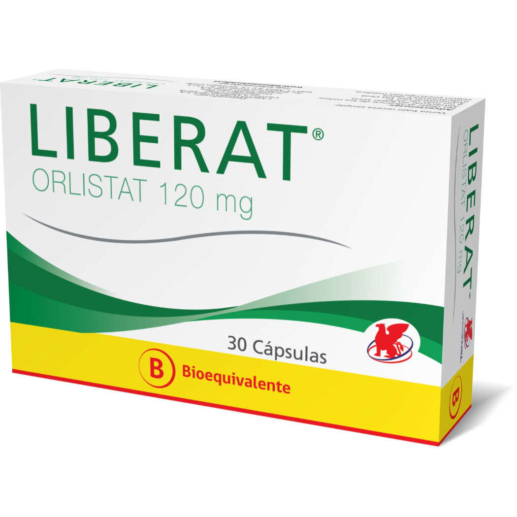 Liberat Orlistat 120mg 30 Cápsulas