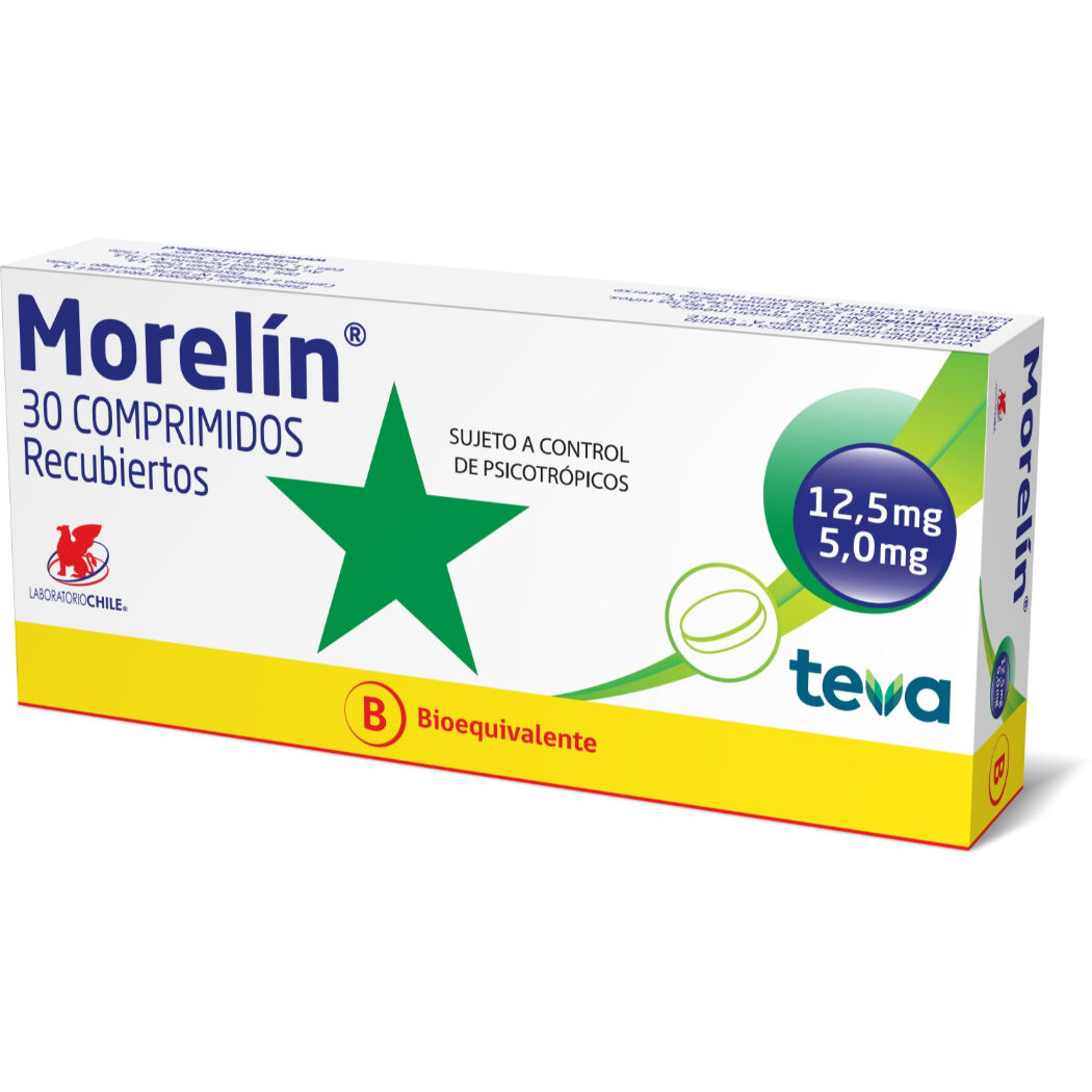 Morelí­n Amitriptilina / Clordiazepóxido 30 Comprimidos Recubiertos