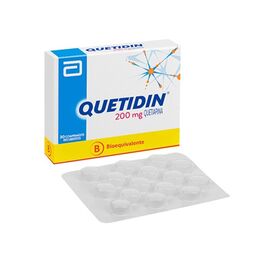Quetidin (B) Quetiapina 200mg 30 Comprimidos Recubiertos
