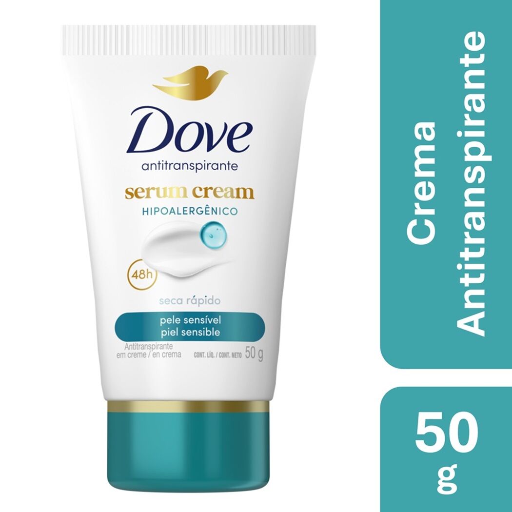 Dove Crema Desodorante Previene la Irritación 50g