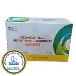 Vildagliptina / Metformina (B) 50/850mg 60 Comprimidos Recubiertos - Cenabast