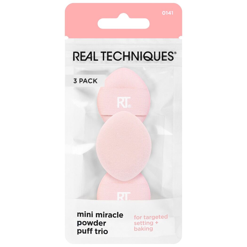 Real Techniques Trío Almohadillas Mini Miracle Powder