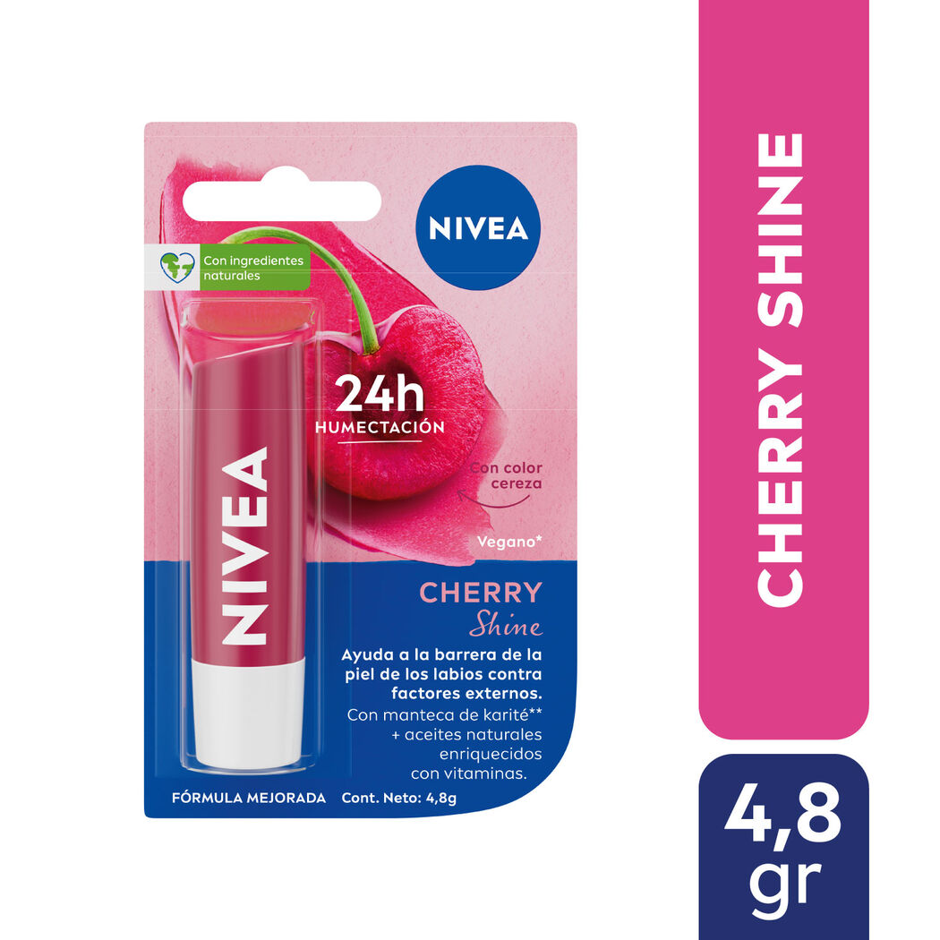 Bálsamo Labial NIVEA Cherry Shine 4,8g