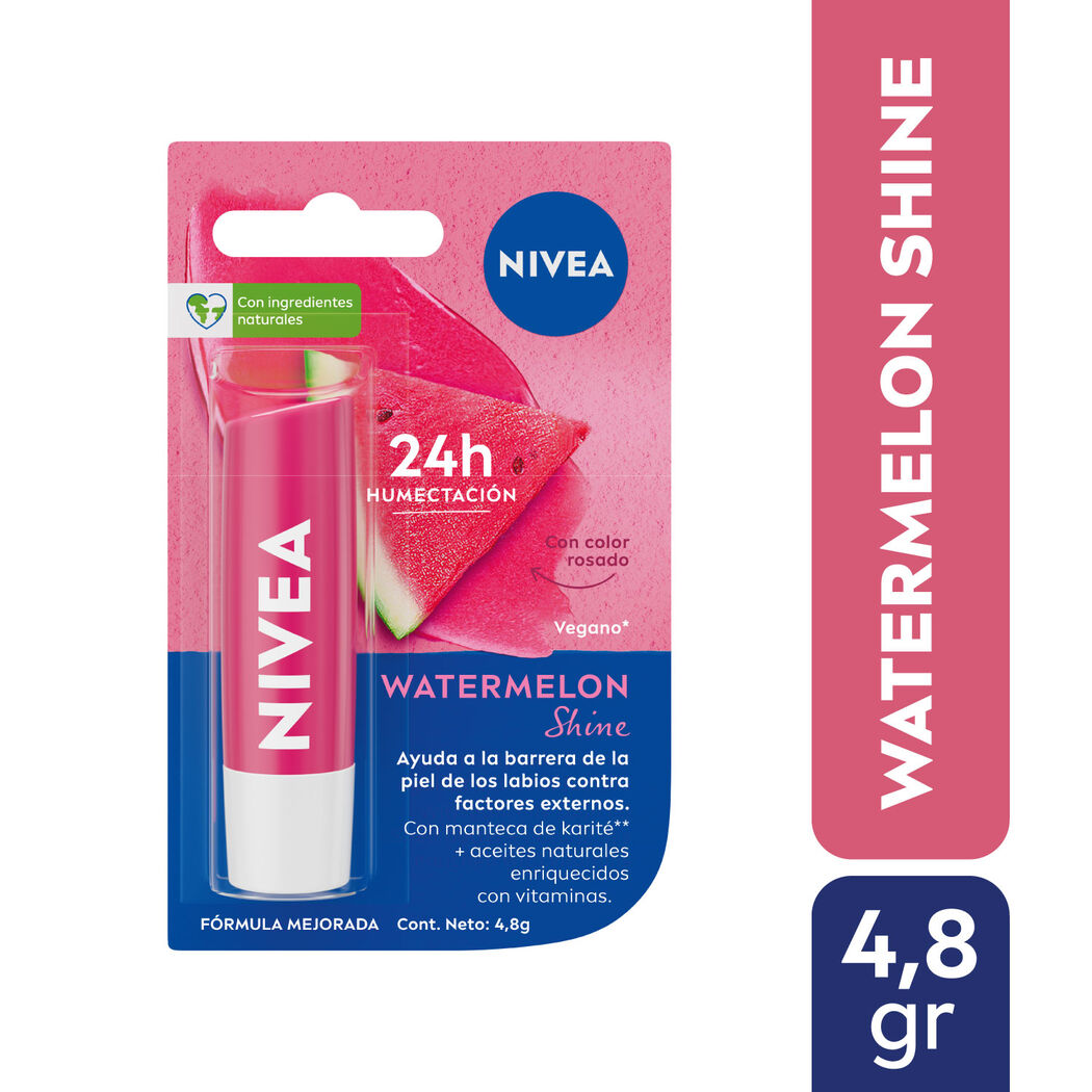NIVEA Bálsamo Labial Watermelon Shine 4.8g