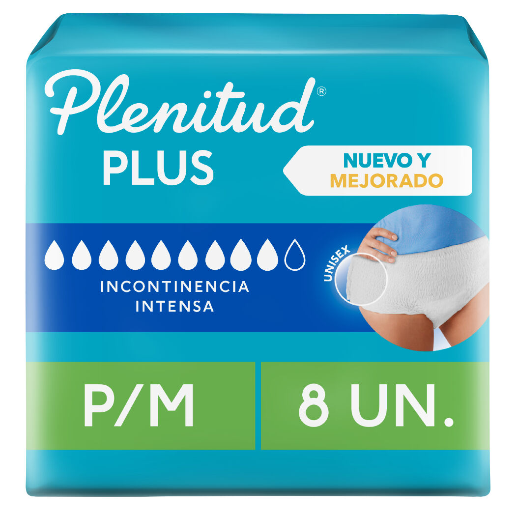 Ropa Interior Desechable Plenitud Protect Plus P/M 8 Unidades