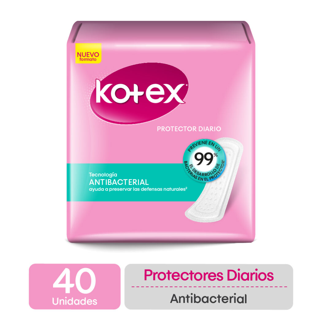 Protector Diario Kotex Antibacterial 40 Unidades