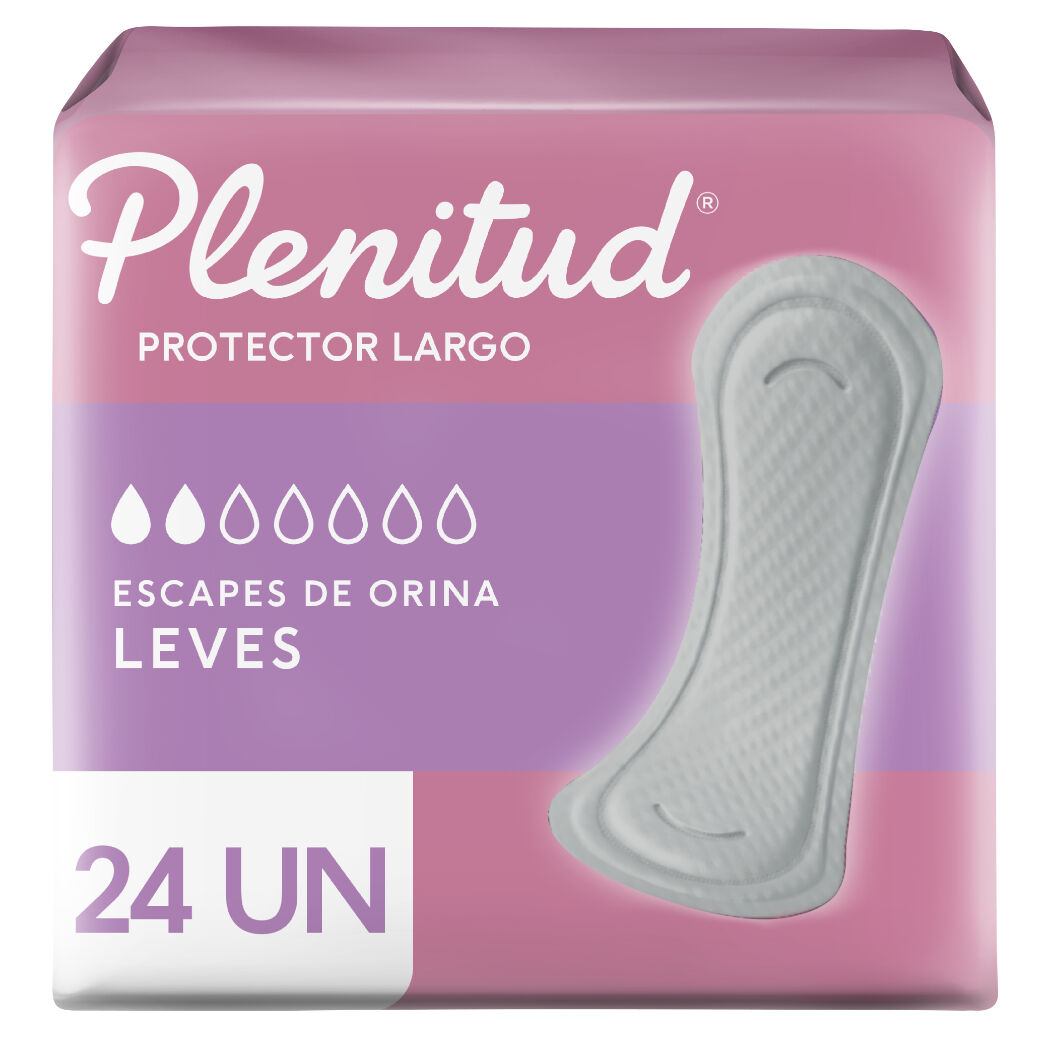 Protector Diario Largo Plenitud para Escapes de Orina Leves 24 Unidades