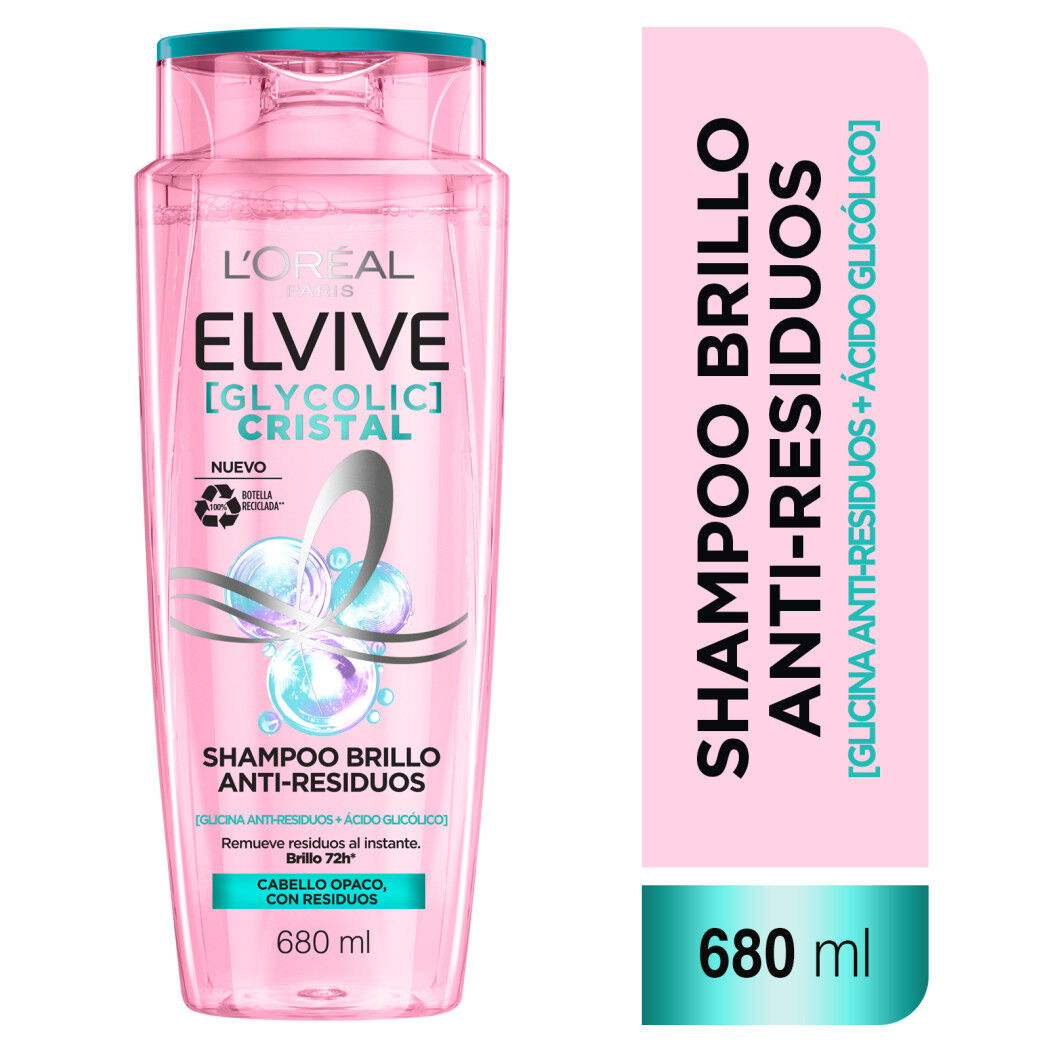 Elvive Shampoo Glycolic Crystal 680ml