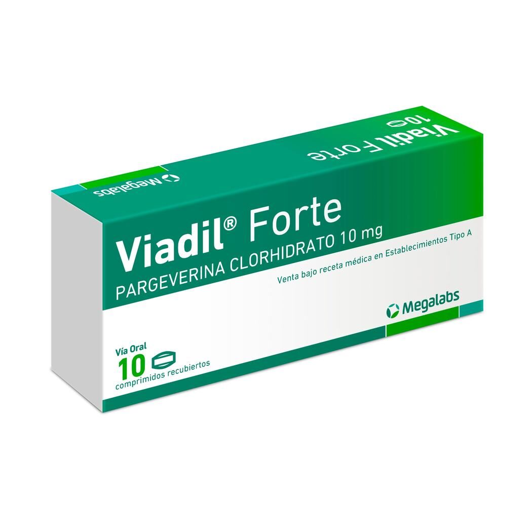 Viadil Forte Pargeverina 10mg 10 Comprimidos Recubiertos
