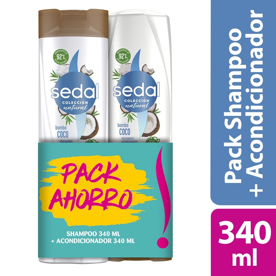 Pack Sedal Shampoo 340ml + Acondicionador 340ml